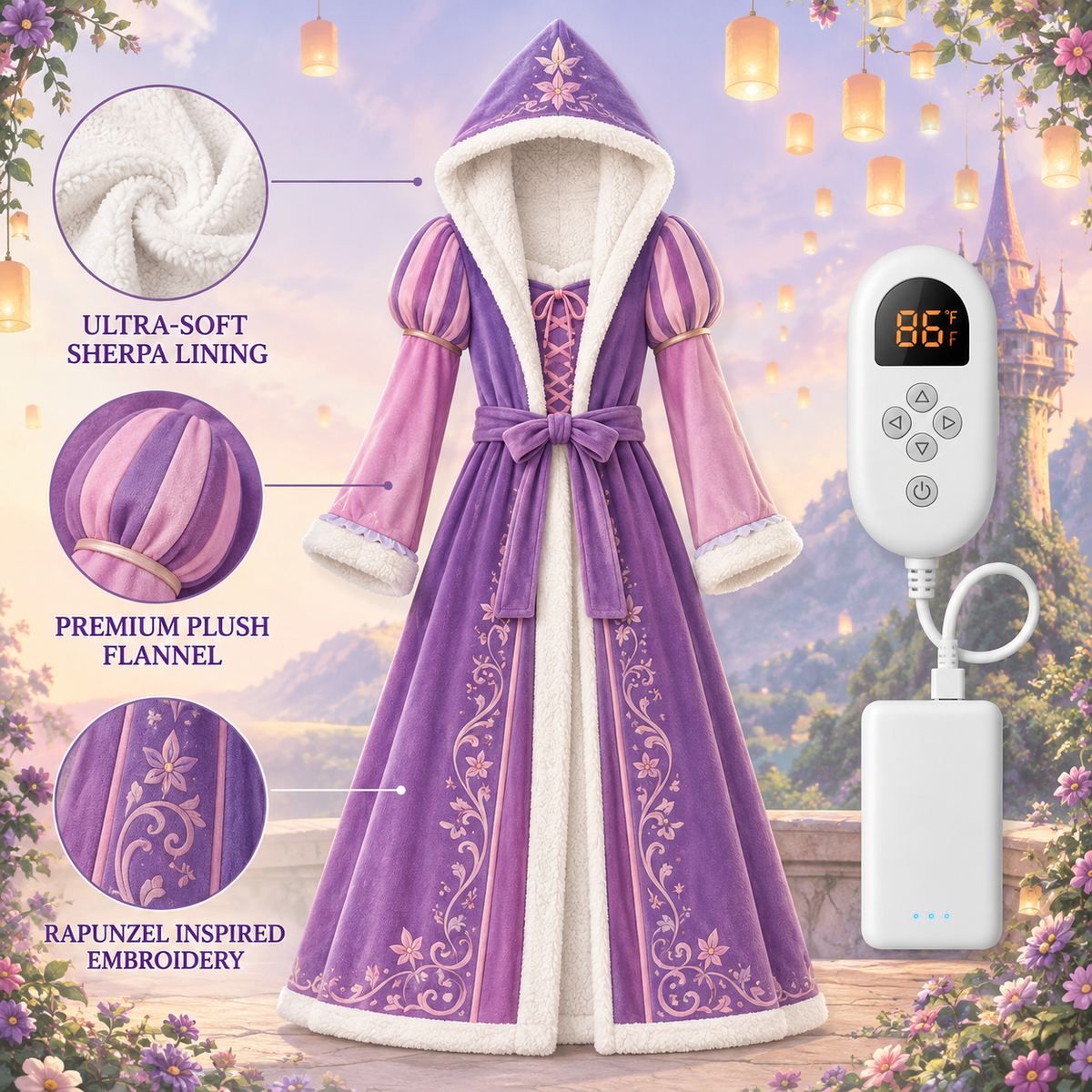 Robe chauffante Raiponce