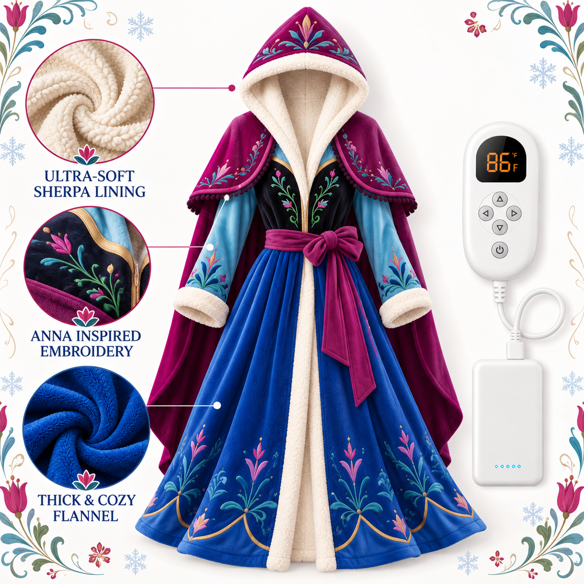 Robe chauffante Princesse d'Hiver